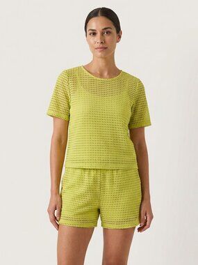 Mesh 2 Piece Set Lined Top and Shorts